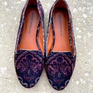 Lucky Brand Velvet Flats